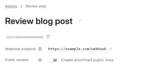 gotoHuman - Enable public review links